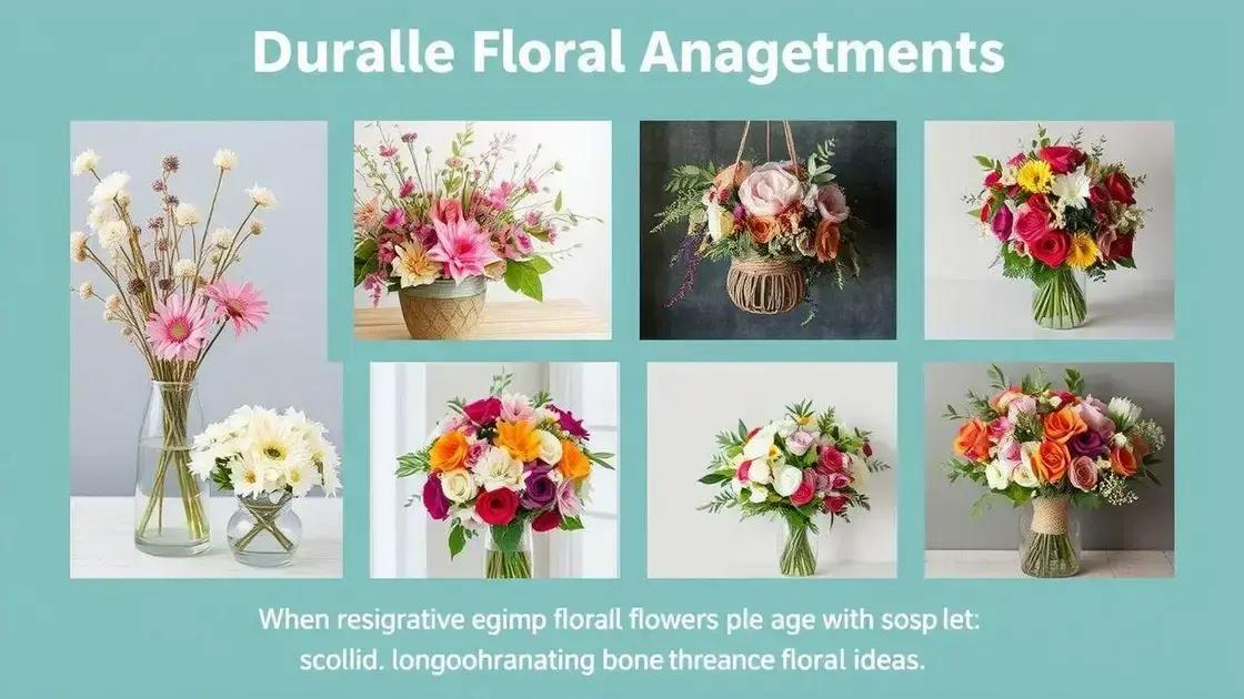 Ideias de arranjos florais que duram