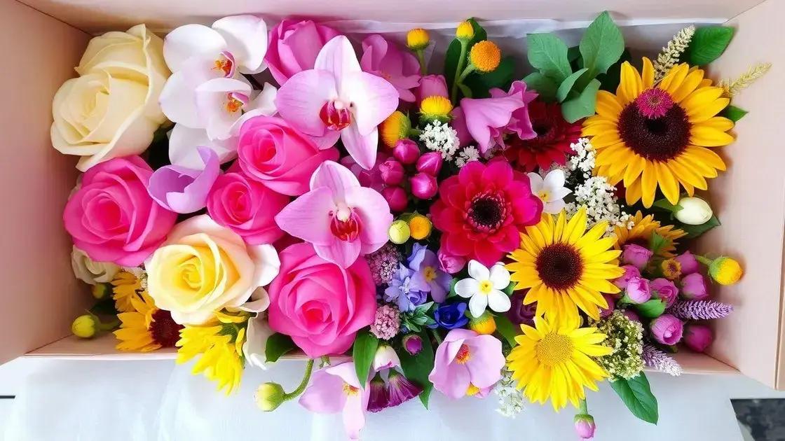 Tipos de flores artificiais para presentes