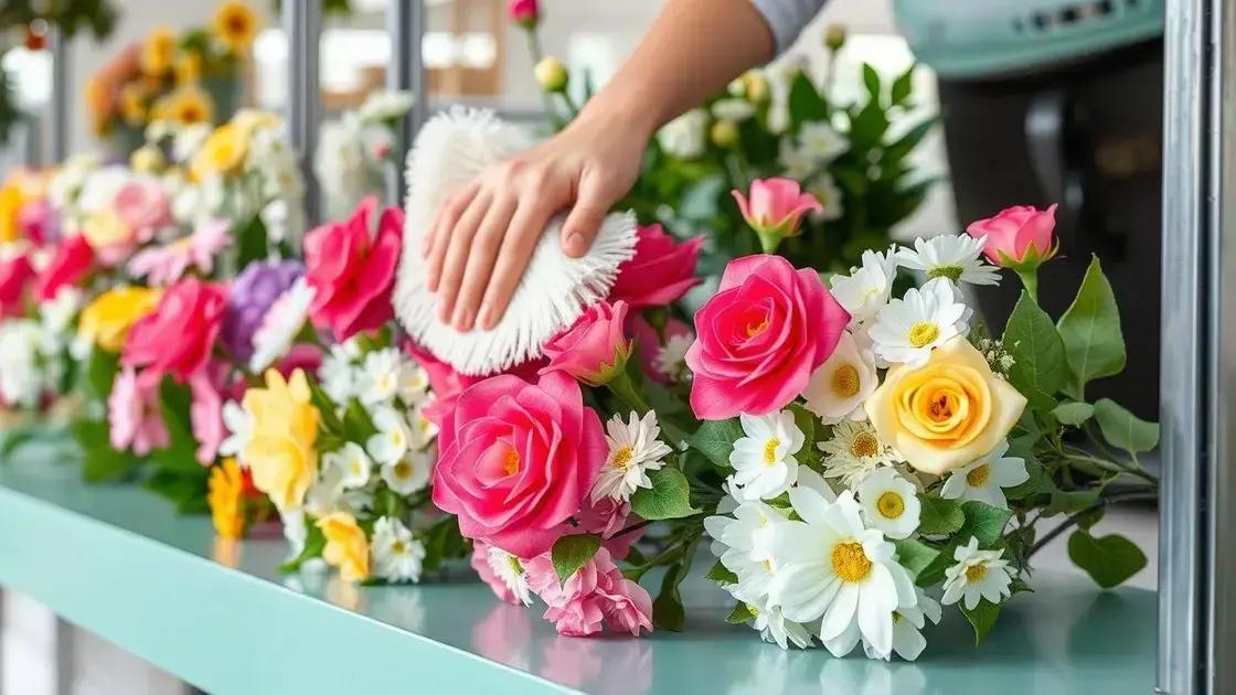 Cuidados e manutenção de flores artificiais