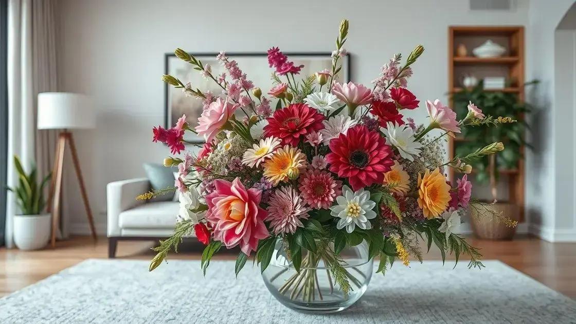 Arranjos florais para casa: descubra os segredos para embelezar seu lar