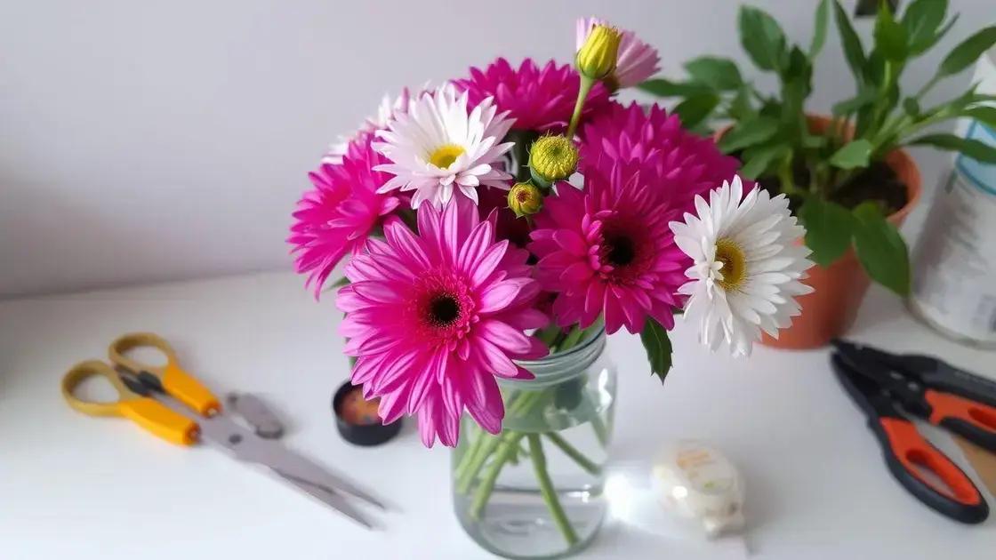 Cuidado e manutenção dos arranjos florais