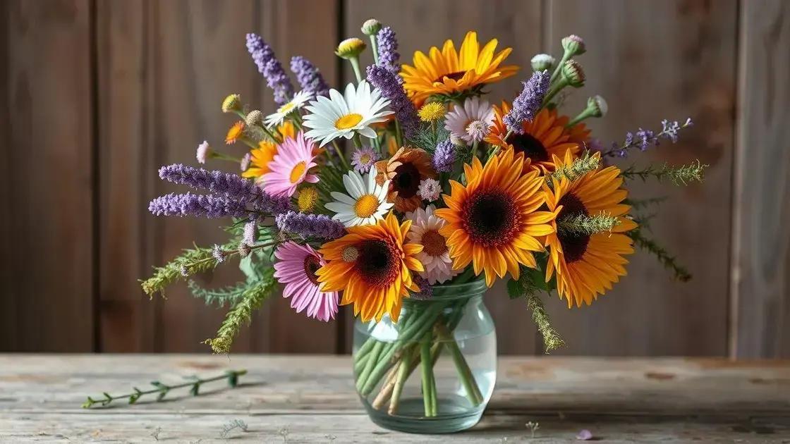 Como fazer arranjos florais com flores do campo