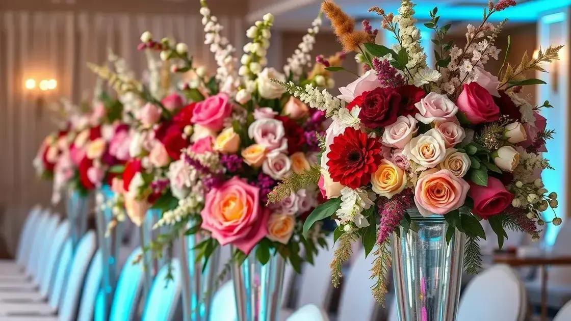 Arranjos florais para eventos: transforme seu espaço com beleza e elegância