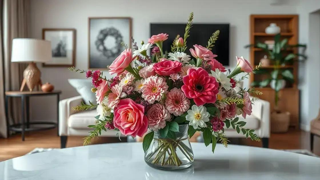 Arranjos florais para decoração de interiores: transforme seu espaço
