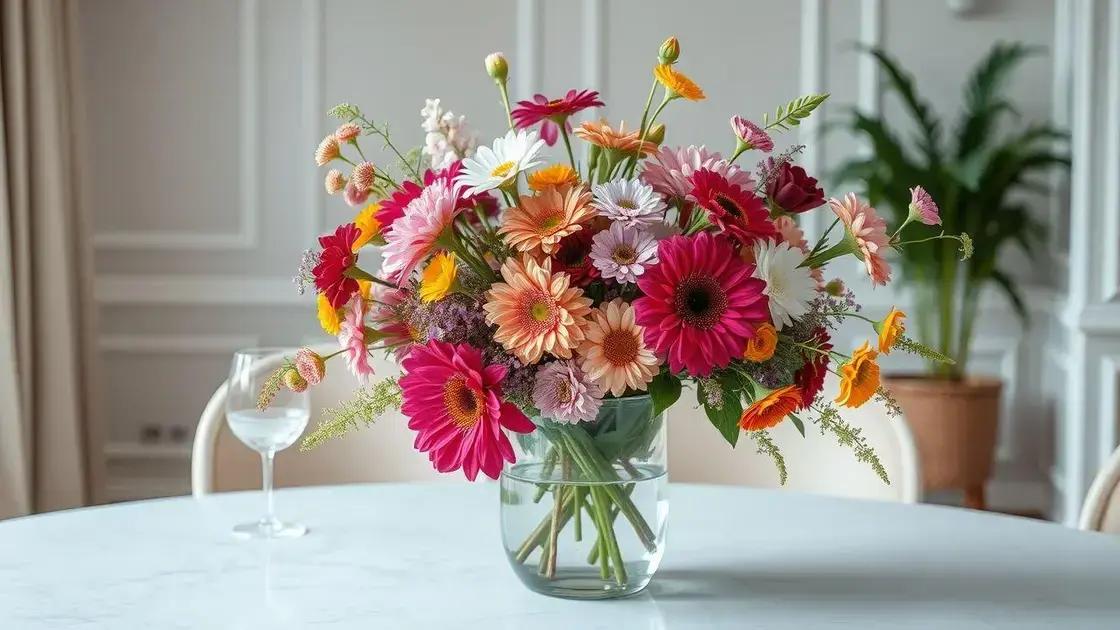 Arranjos florais para mesa: crie ambientes incríveis e acolhedores