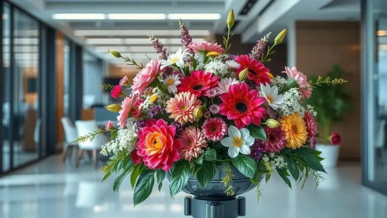 Arranjos florais para escritório: como transformar seu espaço de trabalho
