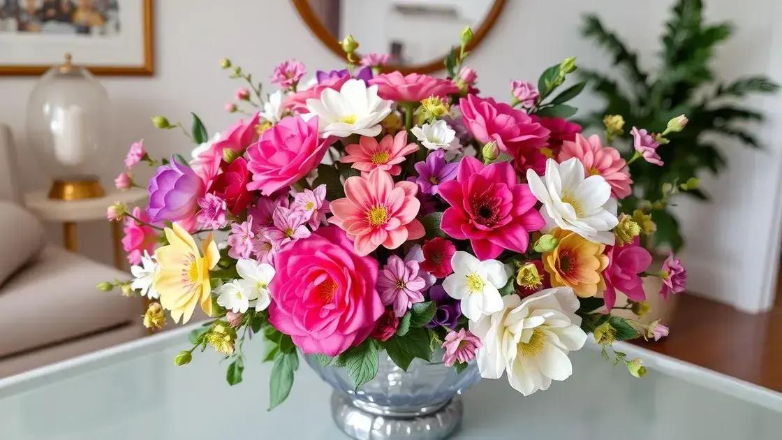 Dicas para combinar flores artificiais com sua decoração