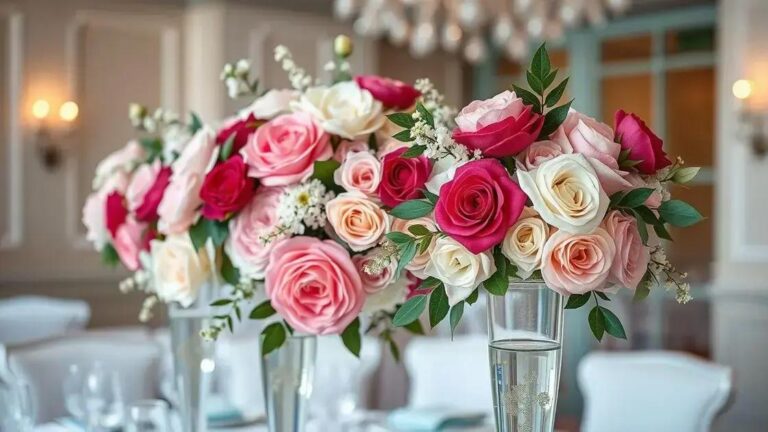 Arranjos de flores artificiais para recepção: como escolher os melhores