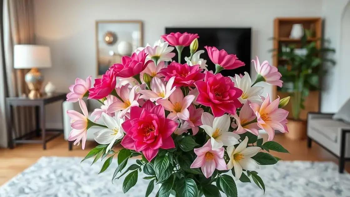 Arranjos florais artificiais de alta qualidade para transformar sua decoração