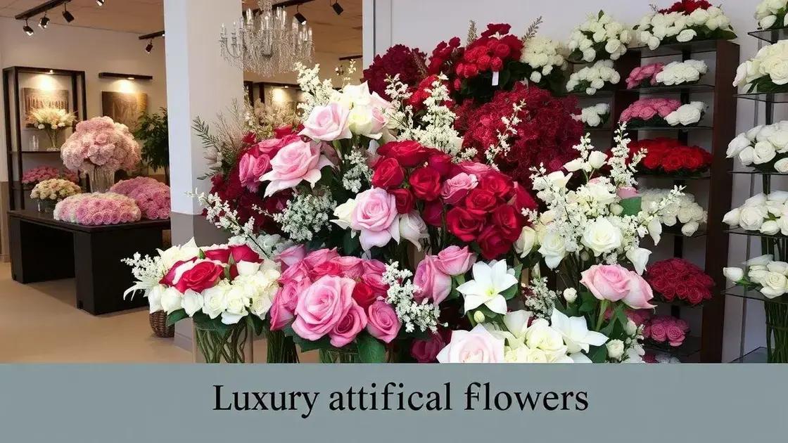 Onde comprar flores artificiais de luxo?
