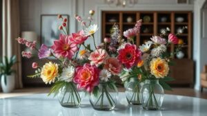 Arranjos florais artificiais exclusivos: transforme sua decoração com estilo