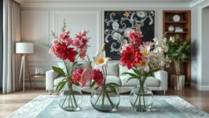 Arranjos florais artificiais modernos: transforme sua decoração com estilo