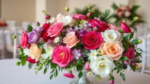 Arranjos de flores artificiais para recepção: como escolher os melhores