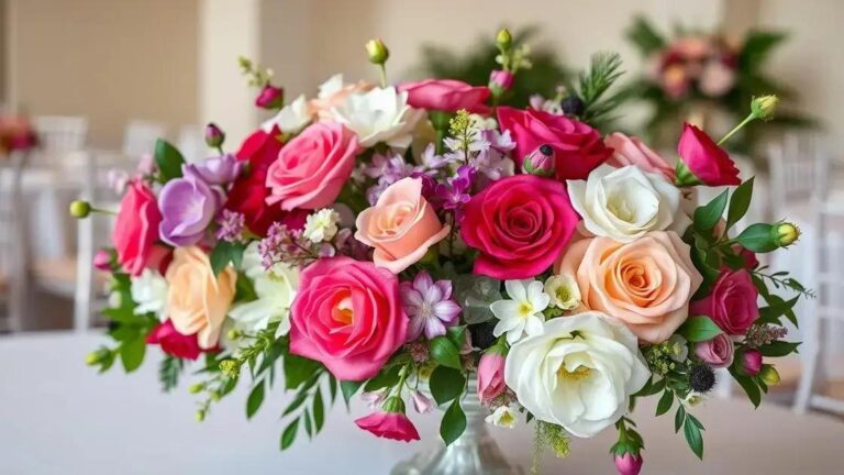 Arranjos de flores artificiais para recepção: como escolher os melhores